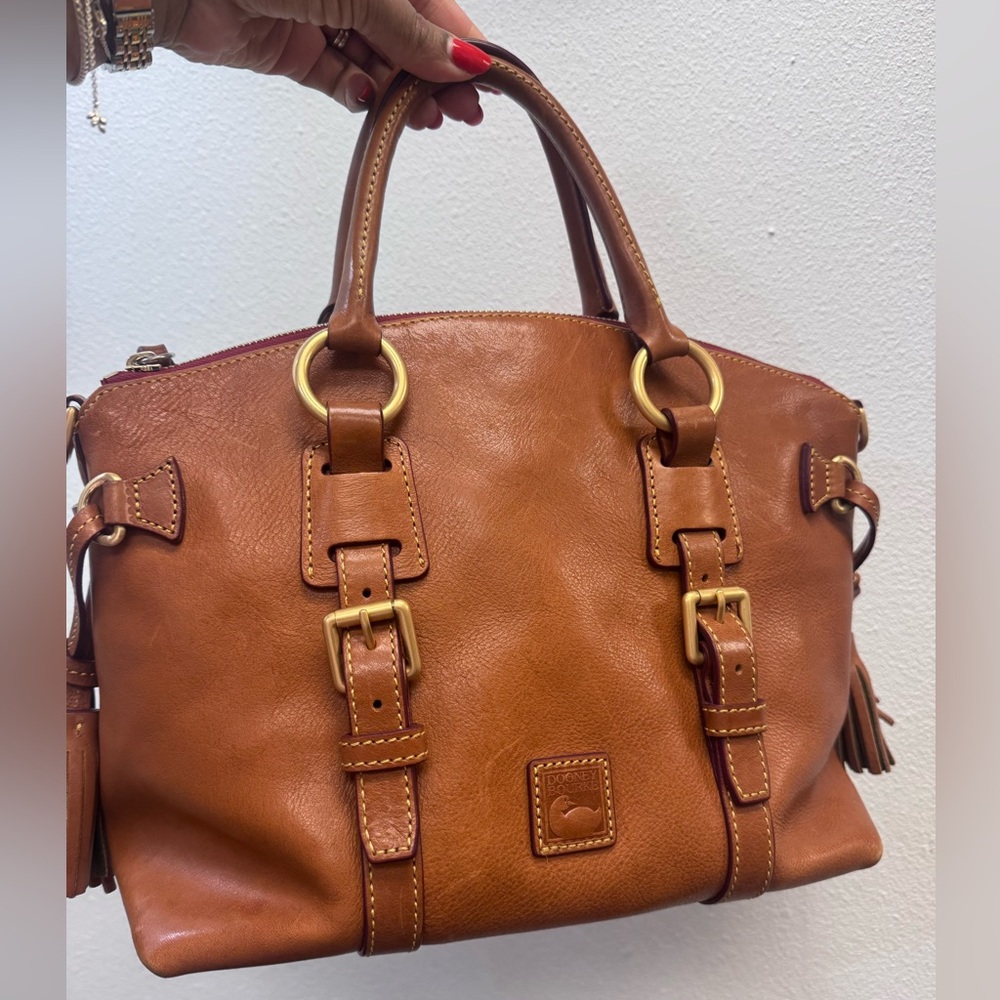 Dooney & Bourke FLORENTINE Natural Bristol Leather Satchel